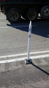 Bollard and rumble strip