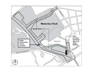 Map of Waterloo park and consultation location